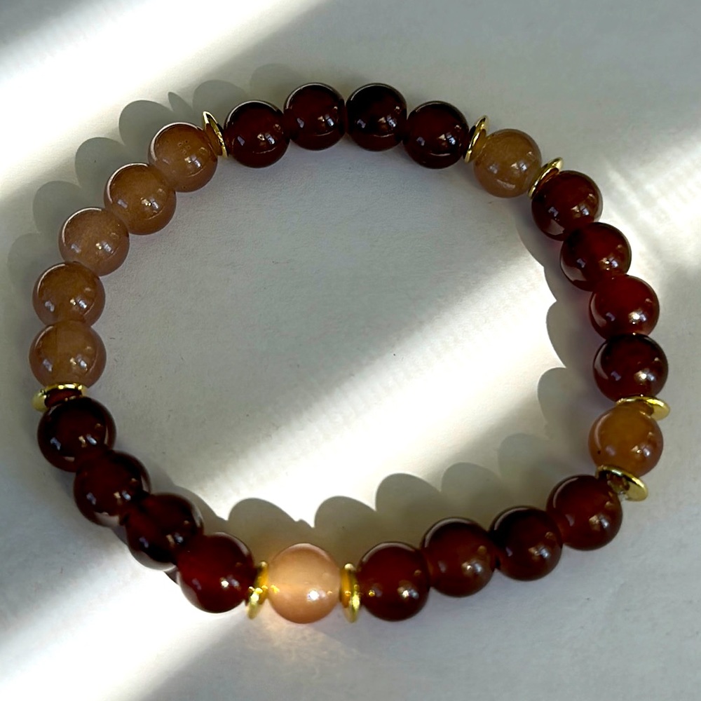 New Men’s Earth Toned Handmade Beaded Bracelet